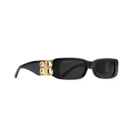 Balenciaga Rectangle Sunglasses in Black - Picture 1 of 7